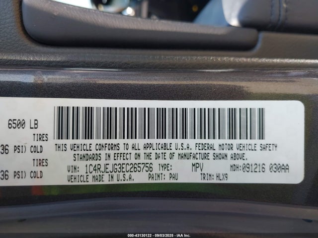 1C4RJEJG3EC265756 Jeep Grand Cherokee