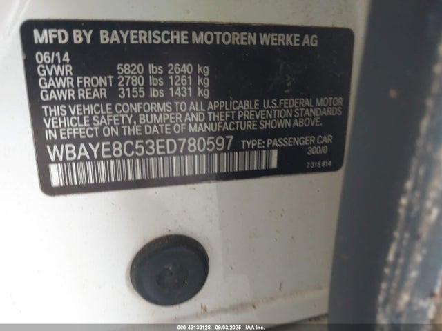 WBAYE8C53ED780597 BMW 750li / alpina b7