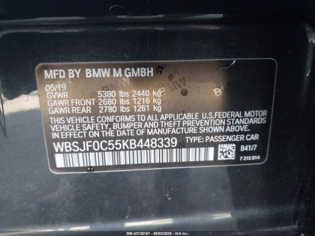 2019 BMW M5 WBSJF0C55KB448339 Photo 8