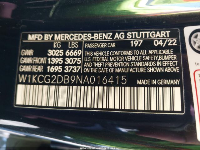 2022 MERCEDES-BENZ EQS 450+ W1KCG2DB9NA016415 Photo 8