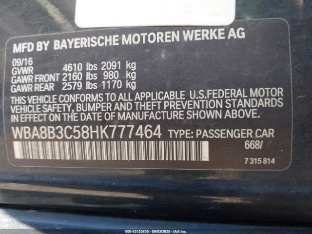 2017 BMW 340I WBA8B3C58HK777464 Photo 8