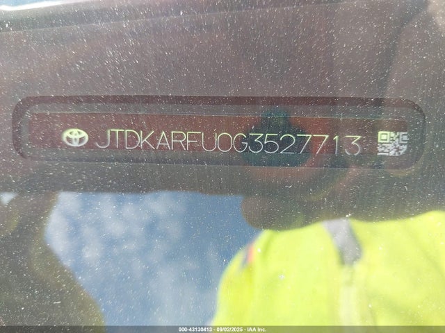 JTDKARFU0G3527713 Toyota 2zr-fxe,1nm