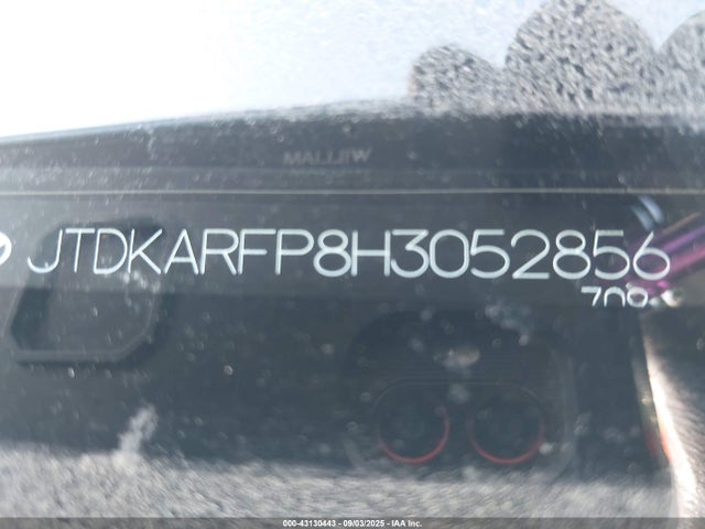 JTDKARFP8H3052856 Toyota 2zr-fxe+1nm