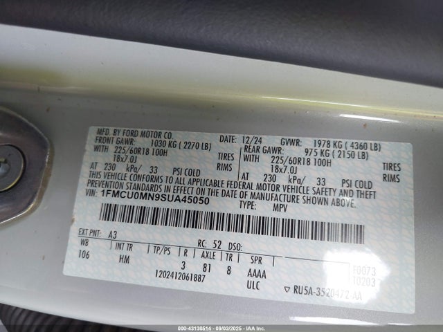 Ford dragon gtdi 2025 1FMCU0MN9SUA45050 Image 9
