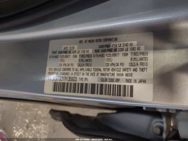 2021 MAZDA CX-5 JM3KFBCM7M1358933 Photo 8