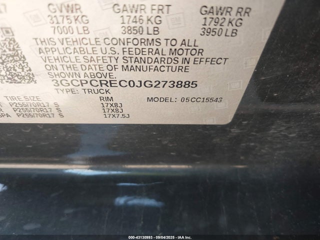 Chevrolet Silverado 1500 1lt 2018 3GCPCREC0JG273885 Image 25