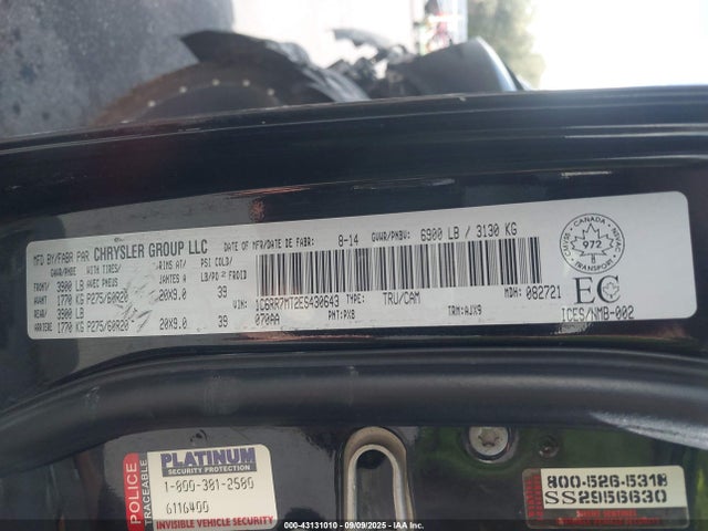 2014 RAM 1500 1C6RR7MT2ES430643 Photo 8