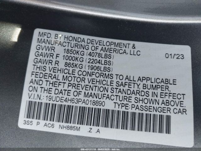 2023 ACURA INTEGRA 19UDE4H63PA018890 Photo 8