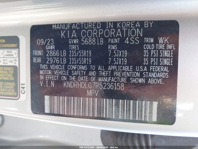 KNDRHDLG7R5236158 KIA t-gdi gamma-ii
