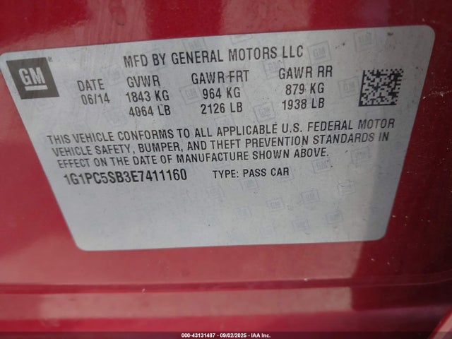 Chevrolet LUV 2014 1G1PC5SB3E7411160 Image 21