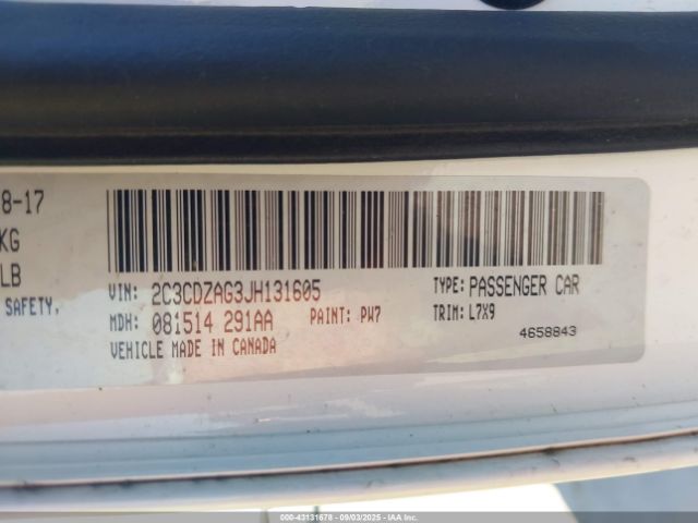 2018 DODGE CHALLENGER 2C3CDZAG3JH131605 Photo 8