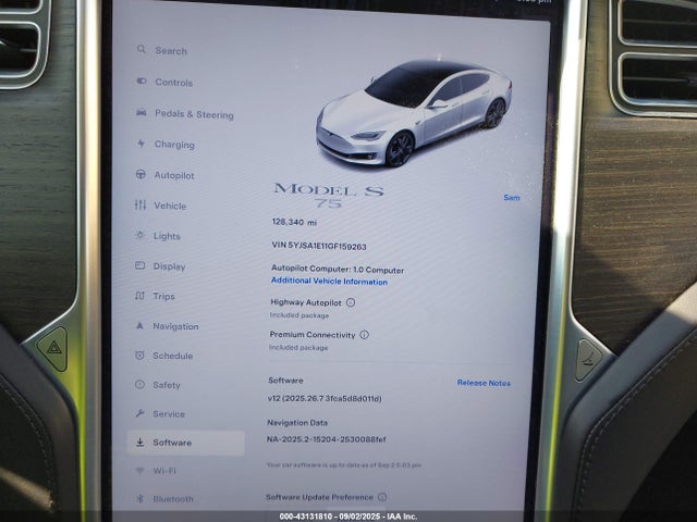 2016 TESLA MODEL S 5YJSA1E11GF159263 Photo 6