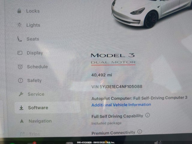 2022 TESLA MODEL 3 5YJ3E1EC4NF105088 Photo 6