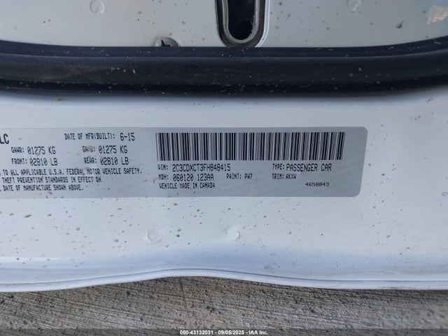 2C3CDXCT3FH848415 Dodge 2015