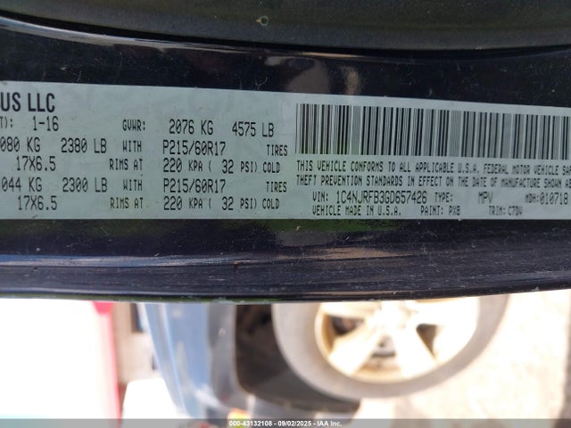 1C4NJRFB3GD657426 Jeep Patriot