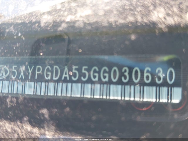 5XYPGDA55GG030630 KIA dohc gdi lambda ii