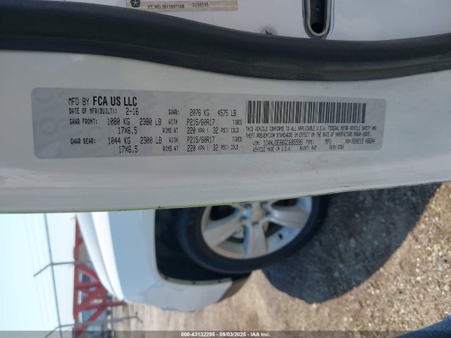 Jeep Compass 2016 1C4NJDEB6GD685595 Image 9