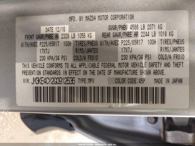 JM3KE4CY2G0912536 Mazda py