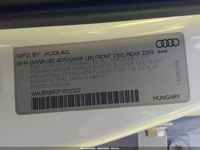 2015 AUDI A3 WAUEFGFF2F1012322 Photo 8
