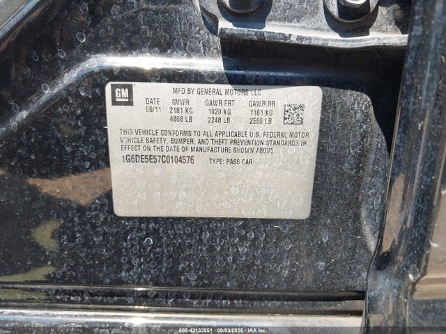 2012 CADILLAC CTS 1G6DE5E57C0104576 Photo 8