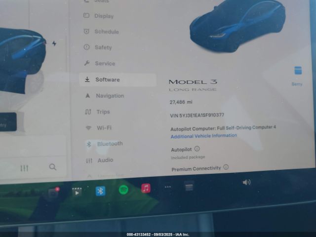 2025 TESLA MODEL 3 5YJ3E1EA1SF910377 Photo 6