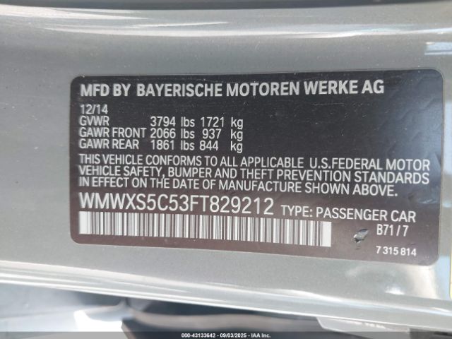 2015 MINI HARDTOP WMWXS5C53FT829212 Photo 8