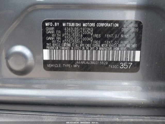 2021 MITSUBISHI OUTLANDER SPORT JA4ARUAU3MU015829 Photo 8