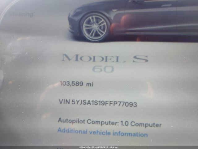 2015 TESLA MODEL S 5YJSA1S19FFP77093 Photo 6