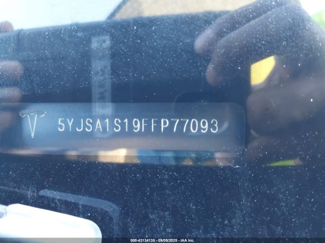 2015 TESLA MODEL S 5YJSA1S19FFP77093 Photo 8