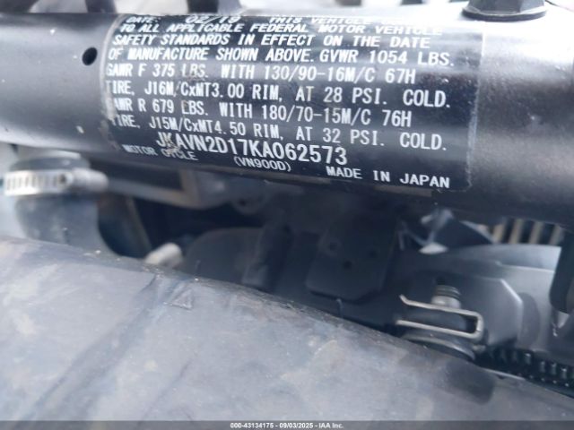 2019 KAWASAKI VN900 JKAVN2D17KA062573 Photo 9