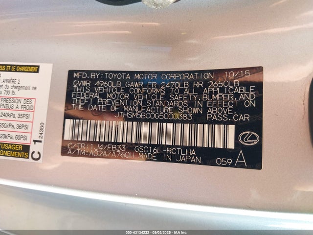 2016 LEXUS RC 300 JTHSM5BC0G5000383 Photo 8