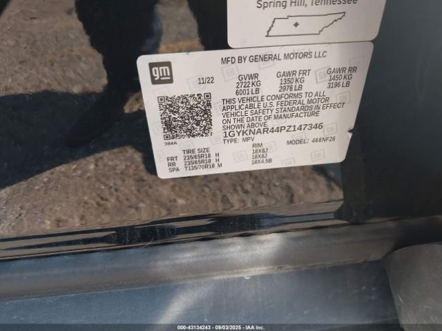 2023 CADILLAC XT5 1GYKNAR44PZ147346 Photo 8