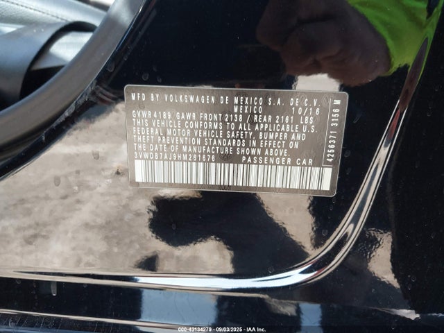 3VWDB7AJ9HM261676 Volkswagen 1.4 tsi