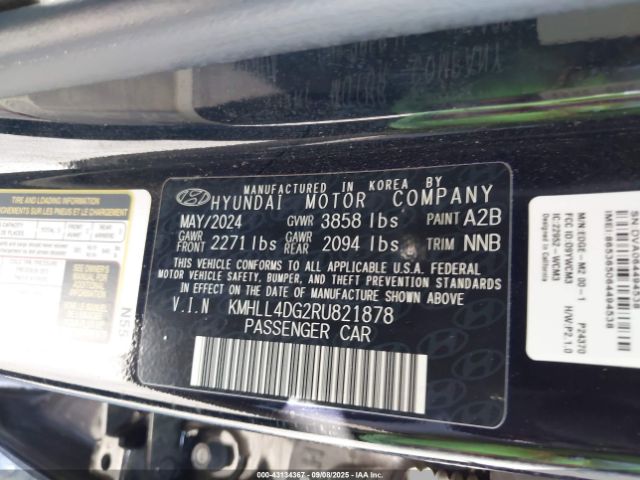 2024 HYUNDAI ELANTRA KMHLL4DG2RU821878 Photo 8