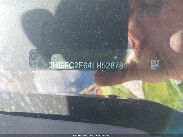 Honda k20c2 2020 2HGFC2F64LH528781 Image 9