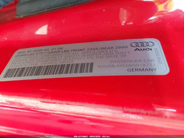 2006 AUDI A8 L WAUML44E06N018772 Photo 8
