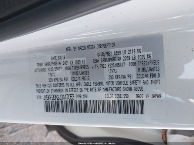 2018 MAZDA CX-5 JM3KFBBM2J0447053 Photo 8