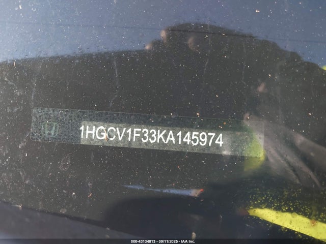 Продажа на аукционе авто 2019 Honda Accord Sport, vin: 1HGCV1F33KA145974, номер лота: 43134813