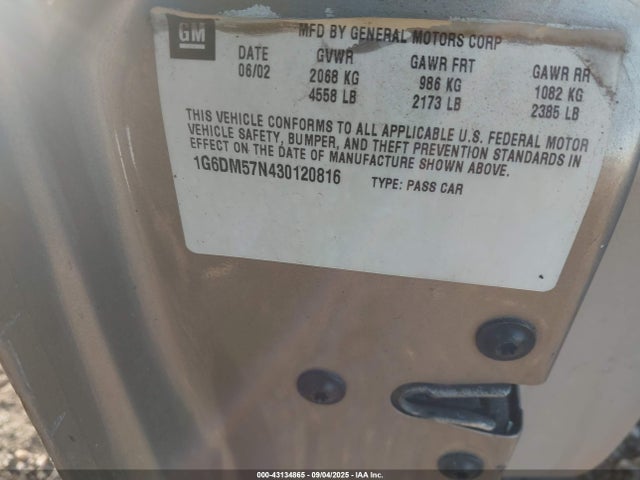 2003 CADILLAC CTS 1G6DM57N430120816 Photo 8