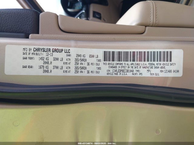 1C4RJEBM8EC381040 Jeep Grand Cherokee