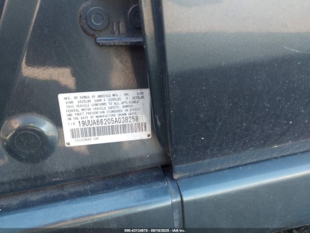 2005 ACURA TL 19UUA66205A038258 Photo 8