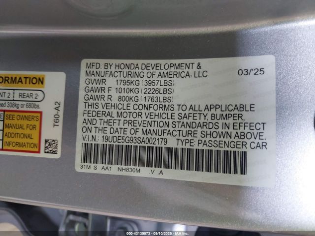 2025 ACURA INTEGRA 19UDE5G93SA002179 Photo 8