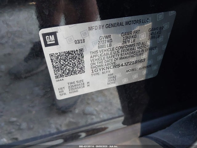 2018 CADILLAC XT5 1GYKNCRS4JZ218563 Photo 8