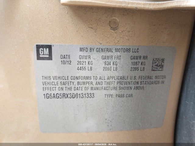 2013 CADILLAC ATS 1G6AG5RX3D0131333 Photo 8
