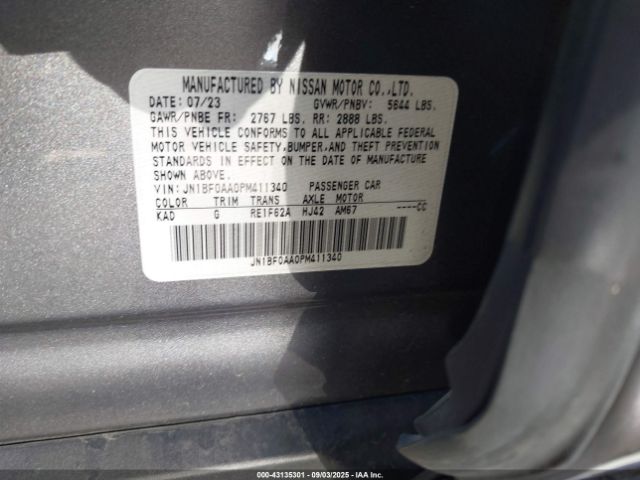 2023 NISSAN LEAF JN1BF0AA0PM411340 Photo 8