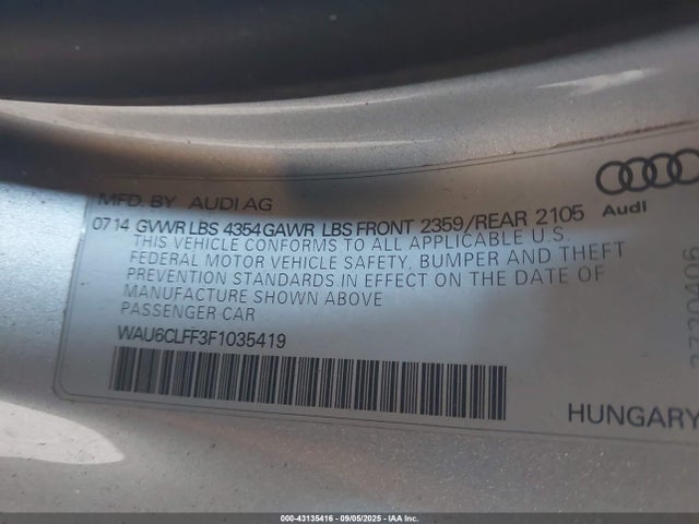2015 AUDI A3 WAU6CLFF3F1035419 Photo 8