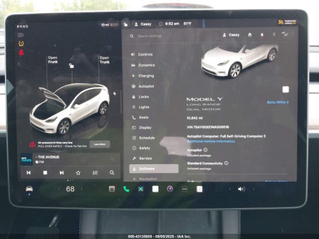 2022 TESLA MODEL Y 7SAYGDEE1NA009518 Photo 6