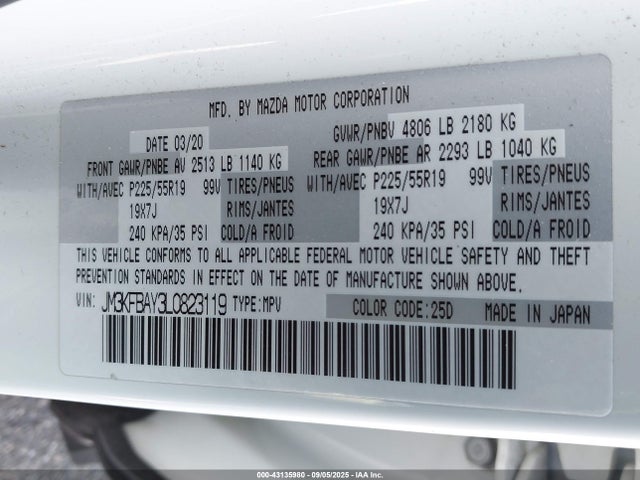 Mazda py turbo 2020 JM3KFBAY3L0823119 Image 9