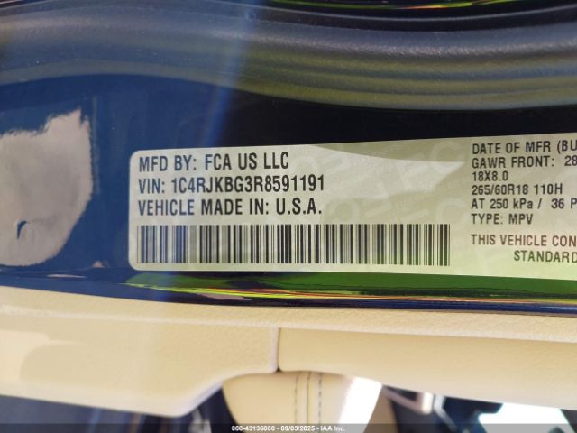 2024 JEEP GRAND CHEROKEE L 1C4RJKBG3R8591191 Photo 8