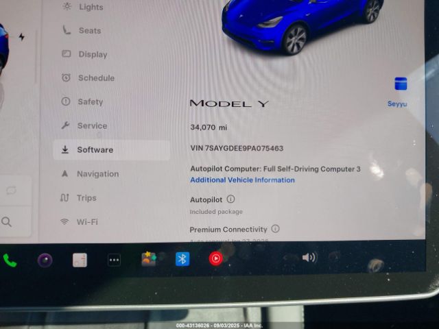 2023 TESLA MODEL Y 7SAYGDEE9PA075463 Photo 6